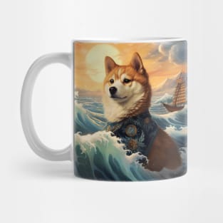 Shiba inu on the Sunset Mug